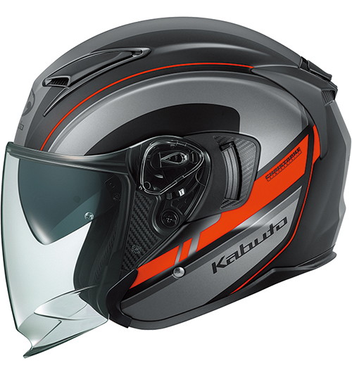 OGK Kabuto Exceed-2 Helmet Ridge Flat-Black-Grey