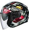 OGK Kabuto Exceed Helmet Machine Black-Silver