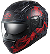 OGK Kabuto Kamui-3 Helmet Truth Flat-Black-Red