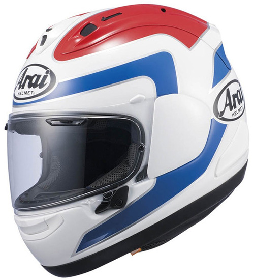 Max MC Direct Arai RX-7X Helmet Spencer Tricolor, Arai Fullface