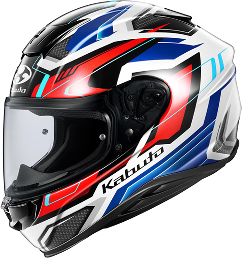 OGK Kabuto Aeroblade 6 Helmet Adact White-Blue-Red