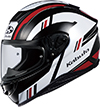 OGK Kabuto Aeroblade 6 Helmet Dyna Black-White-Red