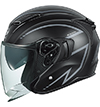 OGK Kabuto Exceed-2 Helmet Spria Flat-Black-Grey