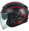 OGK Kabuto Exceed-2 Helmet Spria Flat-Black-Red SALE