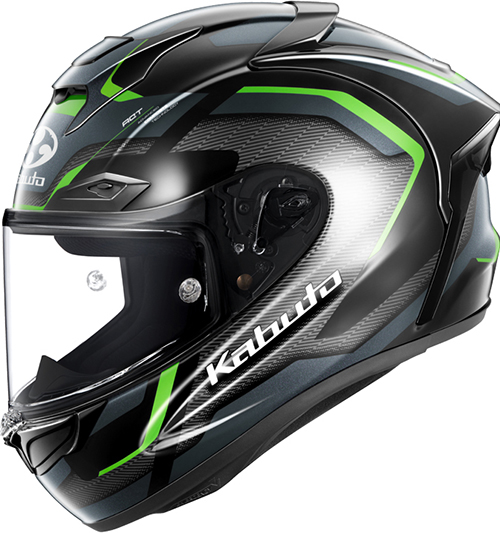 OGK Kabuto F-17 Helmet Zestal Black-Green