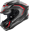 OGK Kabuto F-17 Helmet Zestal Flat-Black-Red