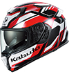 OGK Kabuto Kamui-5 Helmet Gravix Black-Red