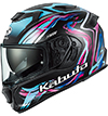 OGK Kabuto Kamui-5 Helmet Lunoa Flat-Black-Neon