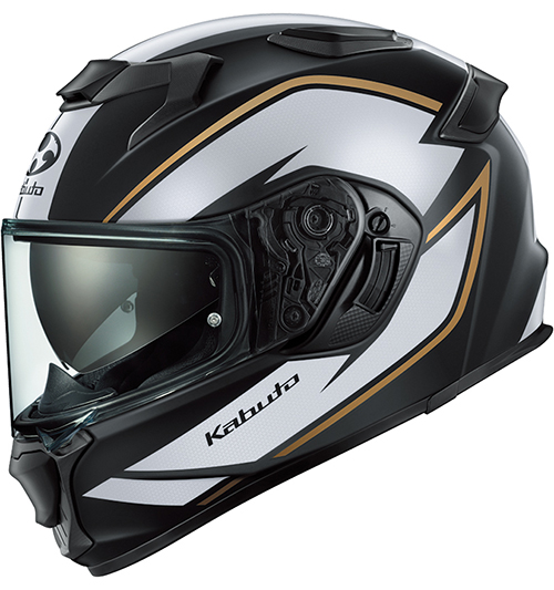 OGK Kabuto Kamui-5 Helmet Torza Flat-Black-Gold