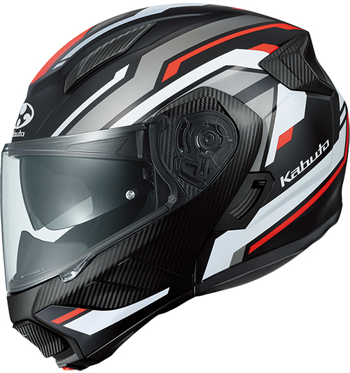 OGK Kabuto Ryuki Helmet Vester Flat-Black-Red