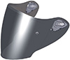 OGK SAJ-2 Pinlock Ready Silver-Mirror Shield for Exceed Helmet