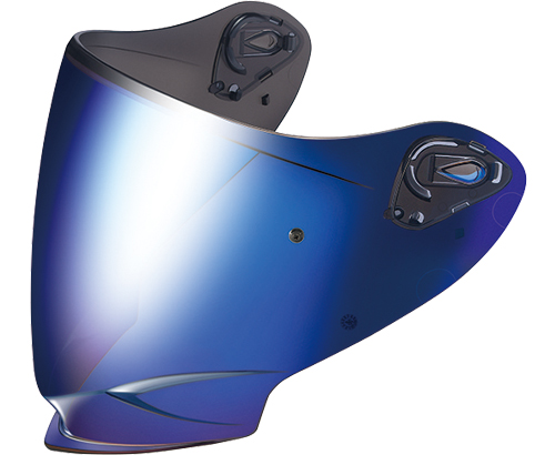 OGK SAJ-3 Pinlock Ready Blue-Mirror Shield for Exceed-2 Helmet