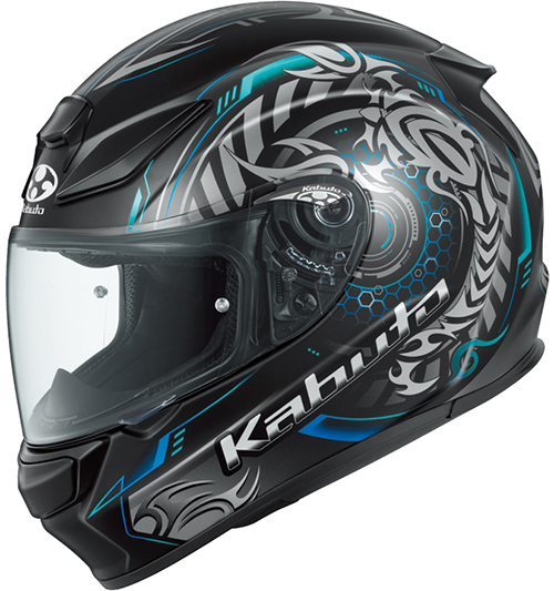 OGK Kabuto Shuma Helmet Skalion Flat-Black-Blue