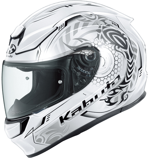 OGK Kabuto Shuma Helmet Skalion Pearl-White-Silver