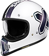 Shoei EX-Zero Helmet Cross Logo 2 TC6 White-Black
