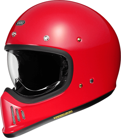 Max MC Direct Shoei EX-Zero Helmet Shine Red, Shoei Fullface