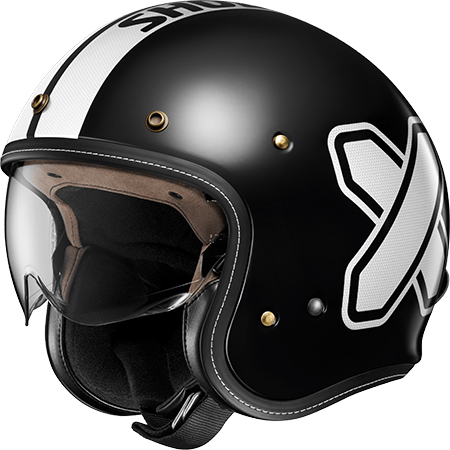 Shoei J�O+ Plus Helmet Cross Logo 2 TC5 Black-White