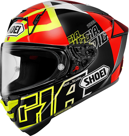 Shoei X-Fifteen Helmet Diggia 2 TC-3 Yellow-Red