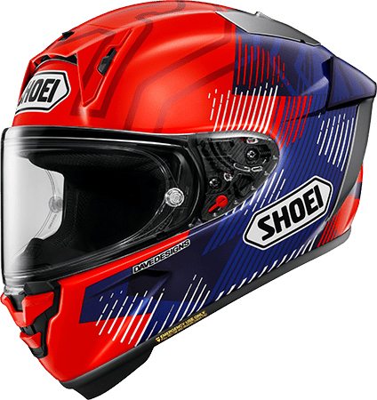 Shoei X-Fifteen Helmet Marquez 8 TC-1 Red-Blue