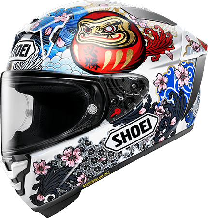 Shoei X-Fifteen Helmet Marquez Motegi 5 TC-6 White-Grey