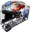 Shoei X-Fifteen Helmet Marquez Motegi 5 TC-6 White-Grey