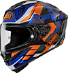 Shoei X-Fifteen Helmet Valion TC-8 Orange-Blue