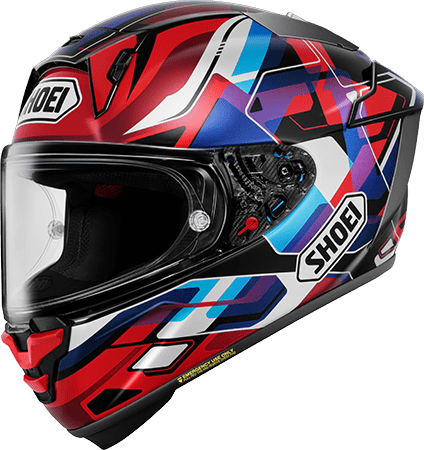 Shoei X-Fifteen Helmet Valion TC-10 Red-Blue
