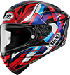 Shoei X-Fifteen Helmet Valion TC-10 Red-Blue