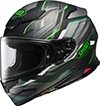 Shoei Z-8 Helmet Capriccio TC4 Green-Black