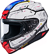 Shoei Z-8 Helmet RX-78-02 Gundam TC10 White-Grey
