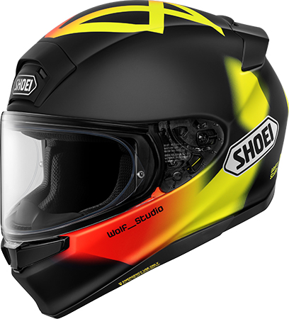 Shoei Z-9 Helmet Diggia Echo TC3 Yellow-Black